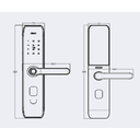 Ver imagem 7 de Fechadura Eletrônica Digital Biométrica Beluni Smile Black Bluetooth Ttlock Smart Digital