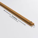 Ver imagem 2 de Perfil de acabamento U para forro de PVC Belplast - Caixa com 12 metros - barras de 3m