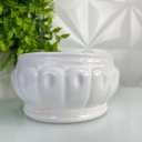 Ver imagem 3 de Centro de mesa pequeno de cerâmica romântico na cor branca