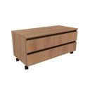 Ver imagem 4 de Balcão Gaveteiro Multiuso para Banheiro 80cm 2 Gavetas 4 Rodízios Mel- Tecno Mobili