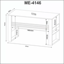 Ver mais imagens de Balcão Gaveteiro Multiuso para Banheiro 80cm 2 Gavetas 4 Rodízios Mel- Tecno Mobili