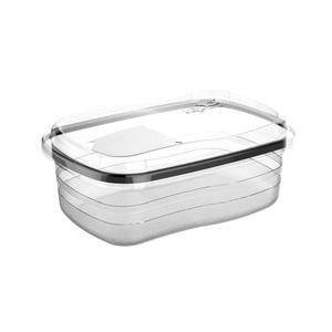 Pote de Plástico Freezer Retangular Transparente 700ml