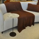 Ver imagem 5 de Mesa Lateral NORINA - MÉDIA, tampo redondo Imerso e base Aço Corten. 