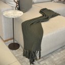 Ver imagem 2 de Mesa Lateral NORINA - MÉDIA, tampo redondo Imerso e base Aço Corten. 