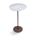 Ver imagem 3 de Mesa Lateral NORINA - MÉDIA, tampo redondo Imerso e base Aço Corten. 