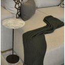 Ver mais imagens de Mesa Lateral Norina - Alta, Tampo Redondo Imerso e Base Aço Corten. Cinza 100% MDF