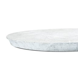 Mesa Lateral NORINA - ALTA, tampo redondo Imerso e base Aço Corten. - 6