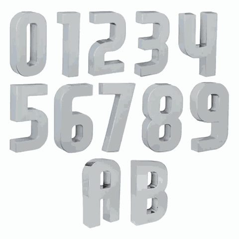 Letra Residencial Cromado B - Roper Plast