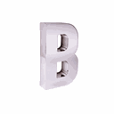 Ver imagem 2 de Letra Residencial Cromado B - Roper Plast