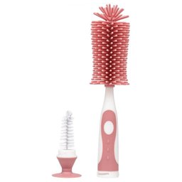 Escova para Mamadeiras Silicone Rosa Buba - 3