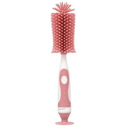 Escova para Mamadeiras Silicone Rosa Buba - 1