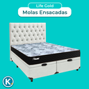 Ver imagem 4 de Kit Cabeceira + Cama Box Bau + Colchão Casal Molas Ensacadas Life Gold Paropas