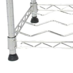 Adega Estante Arame Aço Cromado 3 Prateleiras 18 Garrafas Vinho Montável Decoração - 6