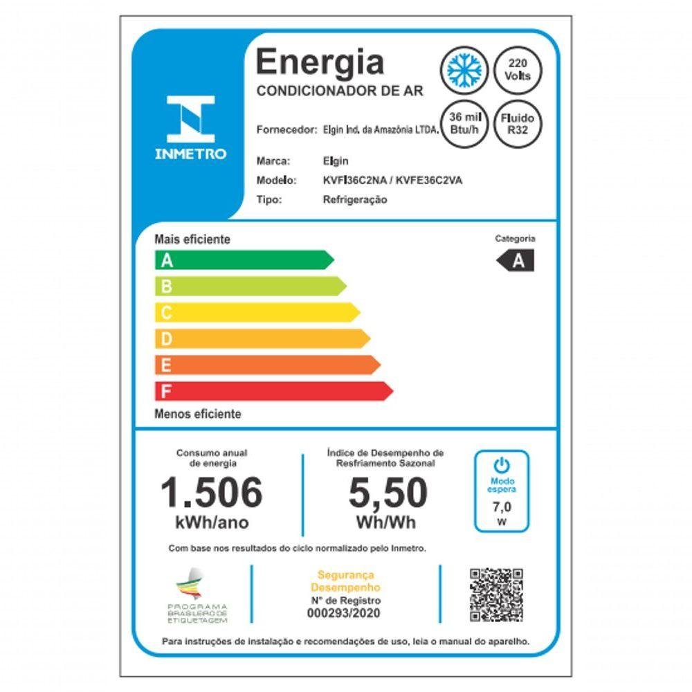 Ar Condicionado Split Cassete Elgin Eco Inverter 36.000 Btus Frio 220v R-32 - 7