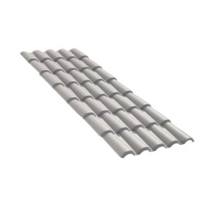 Telha de Pvc Plan Cinza 3,94 X 0,86 Fibrarte