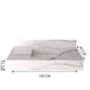 Ver imagem 3 de Bancada em Porcelanato para Banheiro 100cm Class com Cuba Esculpida