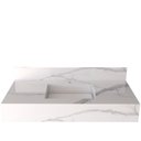 Ver imagem 2 de Bancada em Porcelanato para Banheiro 100cm Class com Cuba Esculpida