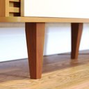 Ver imagem 4 de Buffet 3 Portas Detalhe Ripado Jurerê - Naturale/Off White Matte