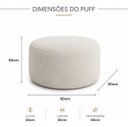 Ver imagem 7 de Sofá e Puff Orgânico Virginia 360cm Sala Boucle Bege