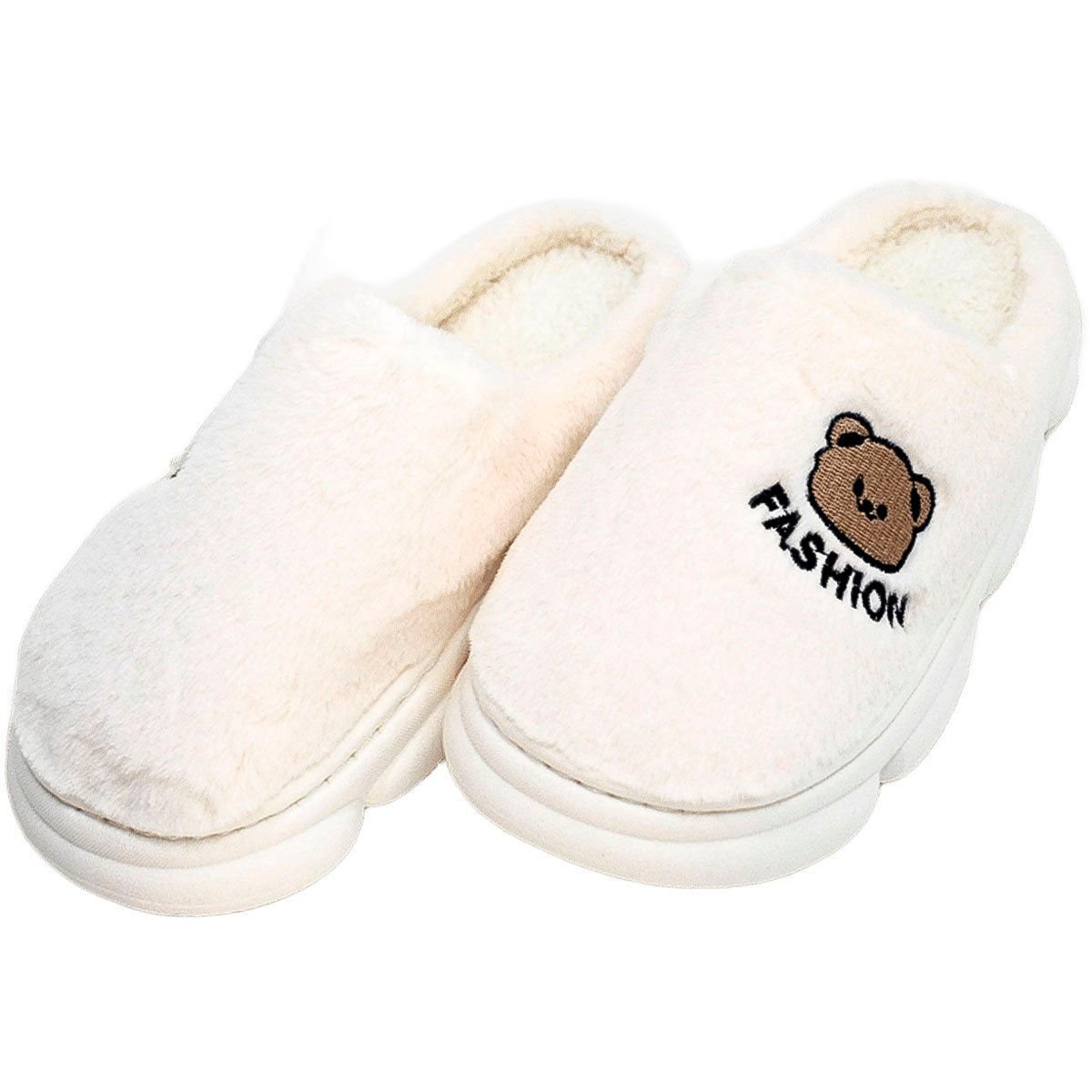 Pantufas Sapatos de Inverno Ursinho Chinelos Aconchegantes
