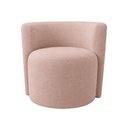 Ver imagem 2 de Poltrona Estofada 74cm x 68cm x 70cm Redonda Confortável para Sala ou Recepção Formato Orgânico