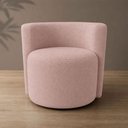 Ver imagem 7 de Poltrona Estofada 74cm x 68cm x 70cm Redonda Confortável para Sala ou Recepção Formato Orgânico