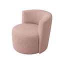 Ver imagem 4 de Poltrona Estofada 74cm x 68cm x 70cm Redonda Confortável para Sala ou Recepção Formato Orgânico