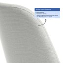 Ver imagem 4 de Kit de 6 Cadeiras de Aço Estofada Lucille Champanhe com Linho Mescla Cru