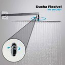 Ver imagem 5 de Chuveiro Ducha Quadrada Slim Cromado 20x20