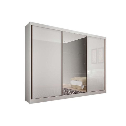 Guarda Roupa 3 Portas 4g c/Esp Natus N. Horizonte Neve
