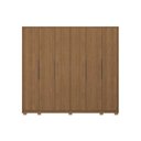 Ver imagem 3 de Guarda Roupa Casal 6 Portas e 4 Gavetas C/ Pés Cb03t581 Canela - Kappesberg