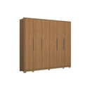 Ver imagem 2 de Guarda Roupa Casal 6 Portas e 4 Gavetas C/ Pés Cb03t581 Canela - Kappesberg