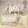 Papel de Parede Girafinha safári Animais na corda - 3