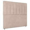 Ver imagem 1 de Cabeceira Cama Box Solteiro Ivana 90cm Veludo Bege - Desk Design