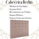 Ver imagem 3 de Cabeceira Queen 158 cm Berlin Veludo Rose Soon