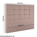 Ver imagem 4 de Cabeceira Queen 158 cm Berlin Veludo Rose Soon