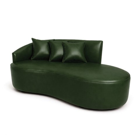 Sofá 4 Lugares Orgânico 220 Cm Morgan Sintético Pu D03 - D'rossi