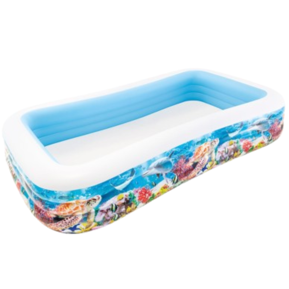 Piscina Inflável Familiar Intex 1.050l Recife Tropical 3,05m:branco - 1