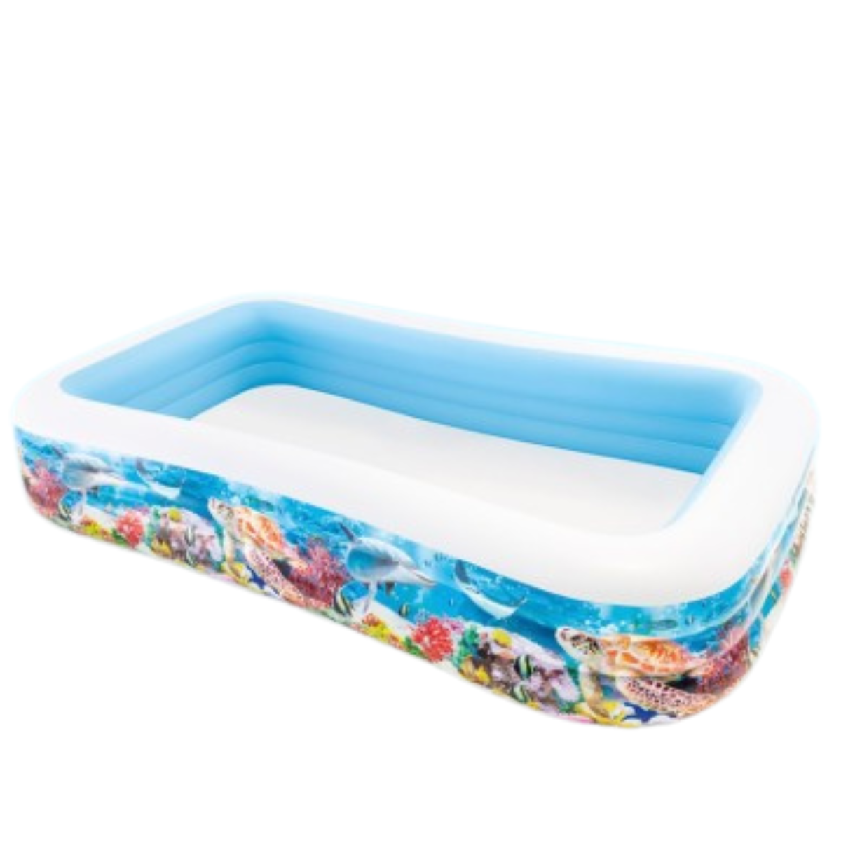 Piscina Inflável Familiar Intex 1.050l Recife Tropical 3,05m:branco - 7