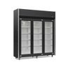 Expositor 3 Portas Geas3p Gelopar Auto Serviço Preto 4 Prateleiras 220v - 2