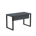 Ver imagem 3 de Mesa Madeira M120/60P25TUB 120cm Industrial Grafito e Preto Cinza