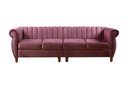 Ver imagem 1 de Sofá Realeza 4 Lugares Cor:veludo Roxo 380