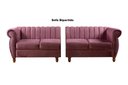 Ver imagem 3 de Sofá Realeza 4 Lugares Cor:veludo Roxo 380