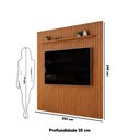 Ver imagem 7 de Painel para Tv até 75 Polegadas Ripado Dj Móveis Trento 250 Freijó
