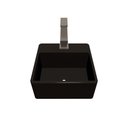 Ver imagem 2 de Cuba Pia para Banheiro de Apoio Lavabo 32cmx30cm - Palermo Preto