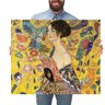 Quadro Decorativo Gustav Klimt Dama com Ventaglio:Grande 77x64cm/Chassi com Borda Infinita - 1