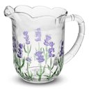 Ver imagem 3 de Jogo de Taças e Jarra de Cristal Lavanda Hand Painting 7 Peças - Lyor