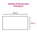 Ver imagem 3 de Toalha de Mesa Retangular Abstrato Cores Neutras