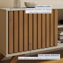 Ver imagem 7 de Rack com Painel para TV até 80 Polegadas 282CMX224CM 100% MDF Frisado Manaus Marrom