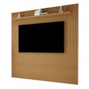 Ver imagem 2 de Rack com Painel para TV até 80 Polegadas 282CMX224CM 100% MDF Frisado Manaus Marrom